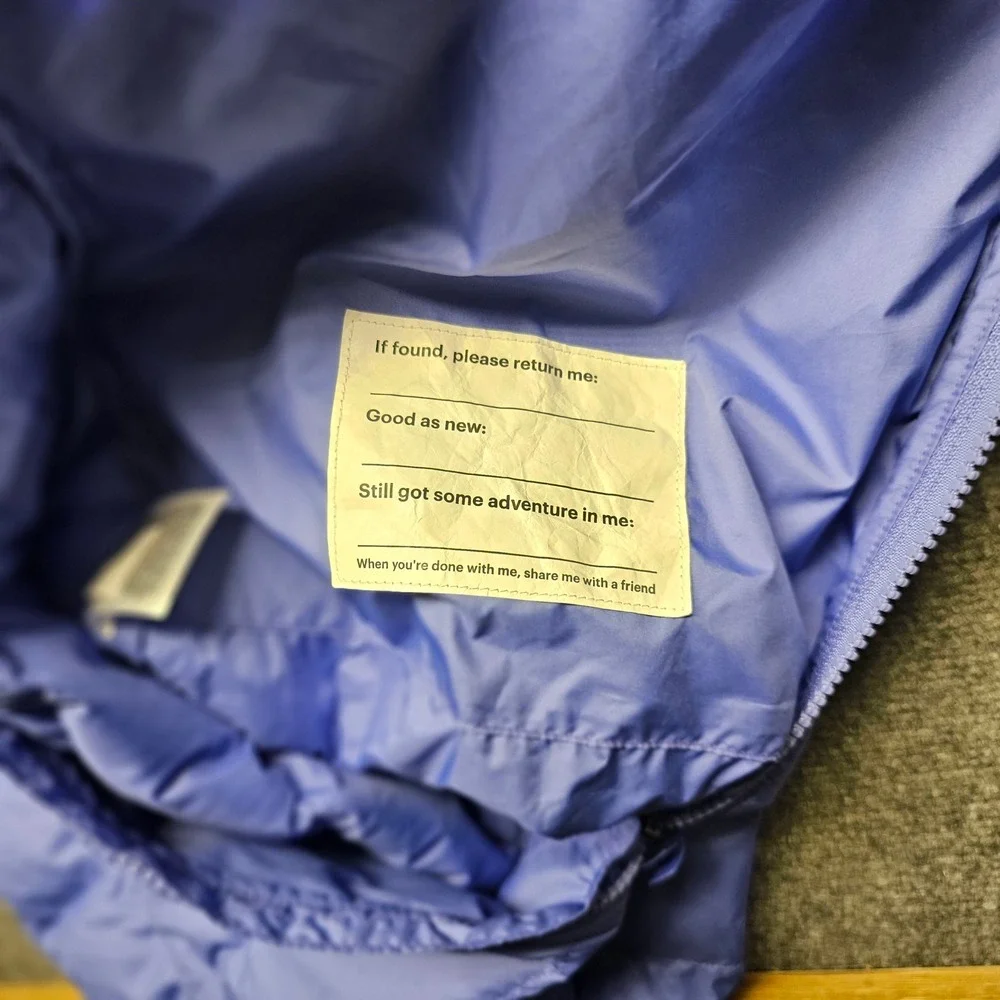 REI Co-op 650 Down Jacket Girls Large Blue Puffer Full Zip 221696